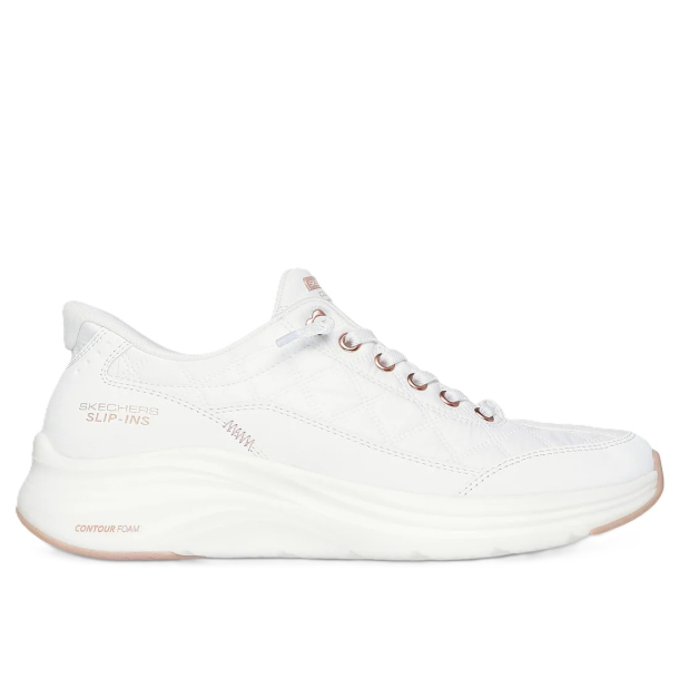 Skechers Slip-ins: Contour Foam - Cozy Fit Golden Hour - White - damesneakers