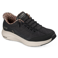 Skechers Slip-ins: Contour Foam - Cozy Fit Leopard Dream - Black - damesneakers