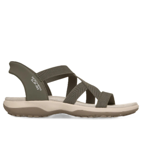 Skechers Slip-ins: Reggae Slim - Stretch Flex - Olive - damesandal