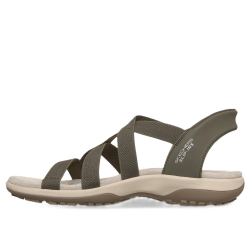 Skechers Slip-ins: Reggae Slim - Stretch Flex - Olive - damesandal