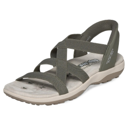 Skechers Slip-ins: Reggae Slim - Stretch Flex - Olive - damesandal