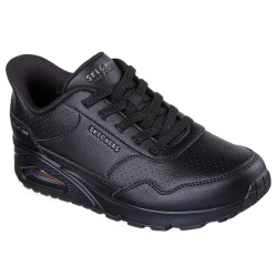 Skechers Slip-ins: Uno - Banksia Luxe - Black - damesneakers