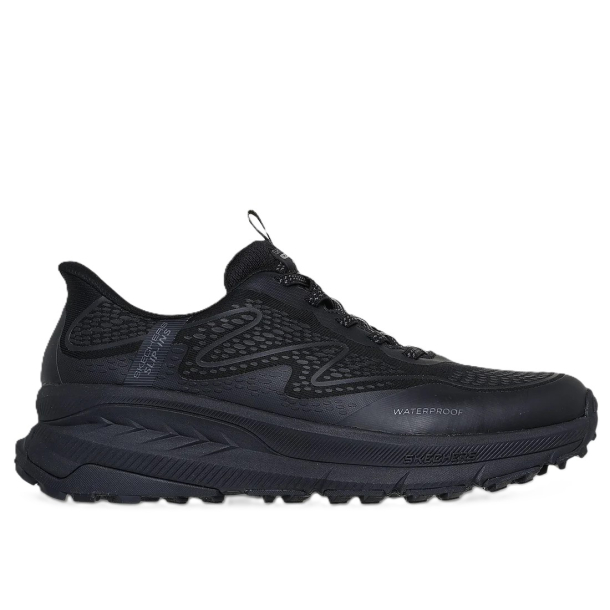 Skechers Slip-ins: Switch Back - Welch Creek - Waterproof - Black - herresneakers
