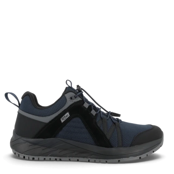 Green Comfort - Path Pelle - Navy Blue - herresneakers