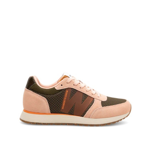 Woden - Ronja Icon - Dark Olive Multi - damesneakers